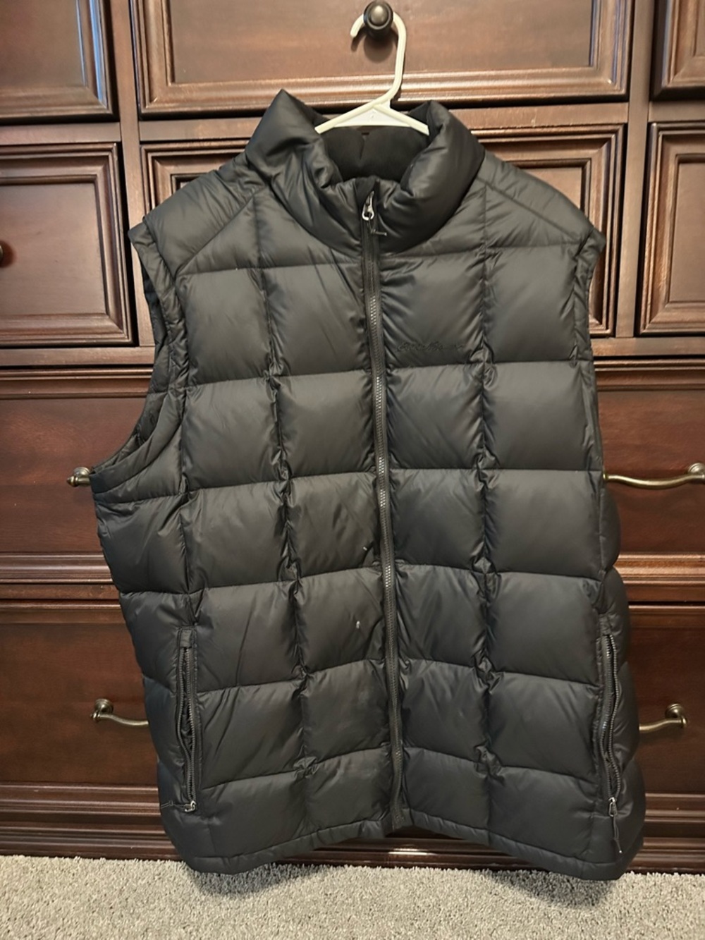 Eddie Bauer Black Quilted Puffer Vest